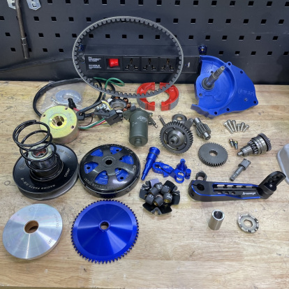 Disassembled engine Dio50 Af18 90cc with water cooling ceramic cylinder  - 2