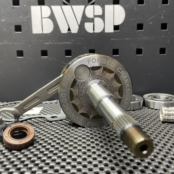 Forged crankshaft 53mm for Dio50 Af18 +4 long stroke BWSP set  - 5