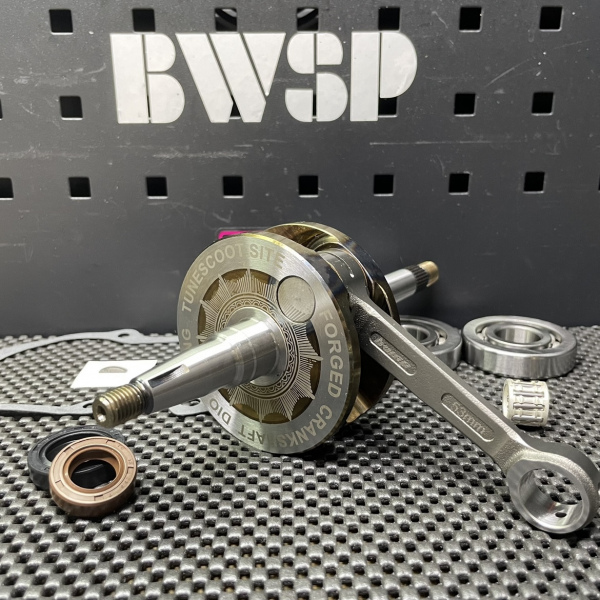 Forged crankshaft 53mm for Dio50 Af18 +4 long stroke BWSP set  - 8