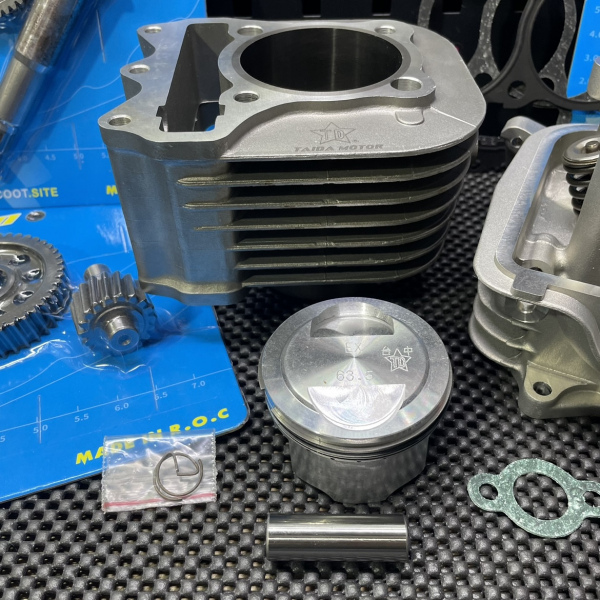 Big bore set 2V 175cc for Address V125 kit with two valves head EX24/IN28mm and 63.5mm cylinder  - pictures 4 - rights to use Tu