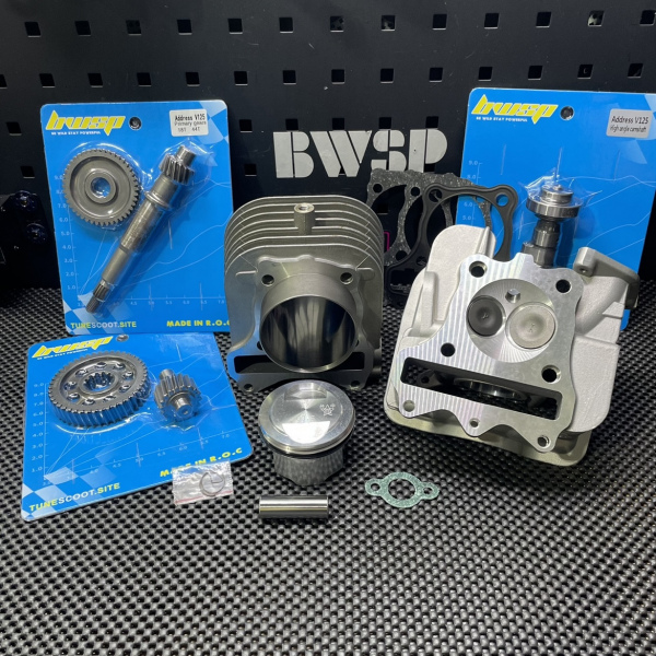 Big bore set 2V 175cc for Address V125 kit with two valves head EX24/IN28mm and 63.5mm cylinder  - pictures 2 - rights to use Tu