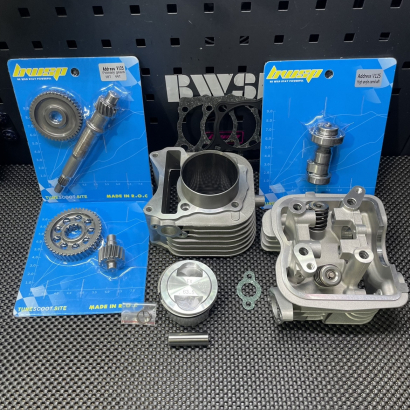 Big bore set 2V 175cc for Address V125 kit with two valves head EX24/IN28mm and 63.5mm cylinder - pictures 1 - rights to use Tu