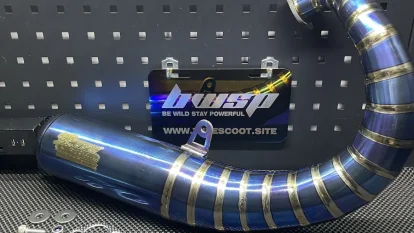三 Upgrade scooter with AF18 Exhaust Parts for Performance